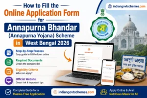 Alt Text: How to Fill Annapurna Bhandar Online Application Form 2026 West Bengal - Step by Step Guide