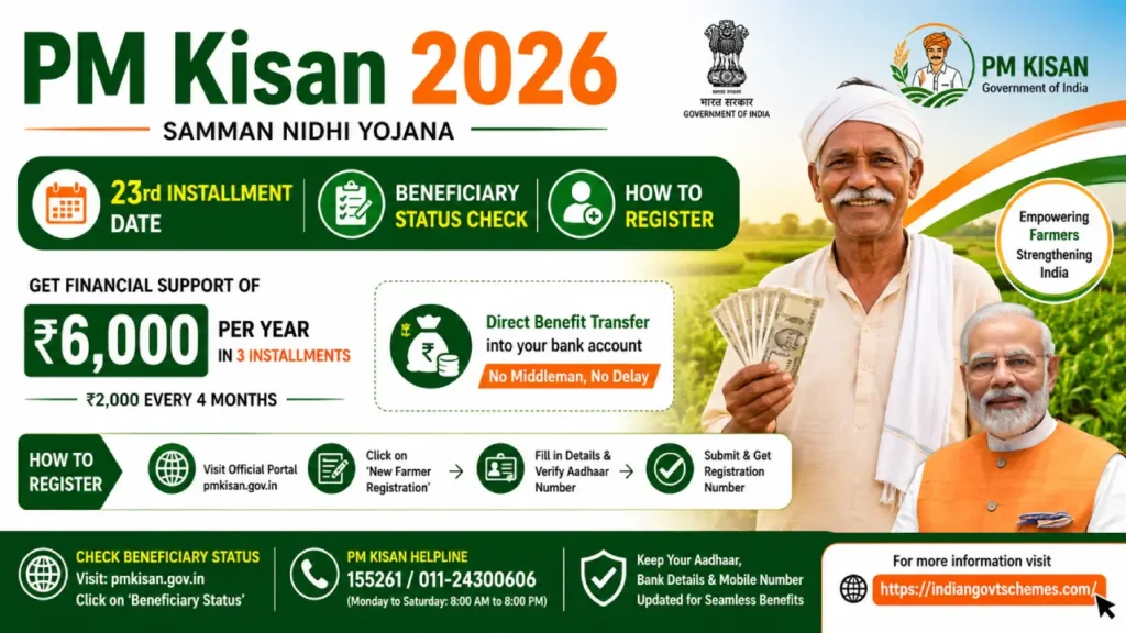 Step by step process to check PM Kisan 23rd installment beneficiary status on official portal