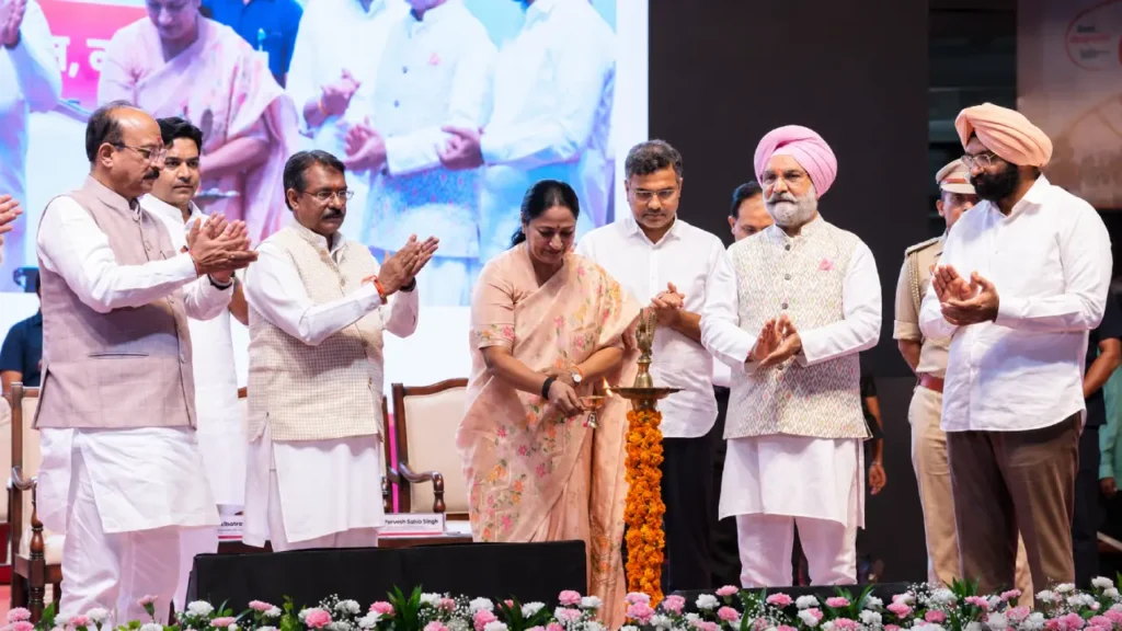 Delhi CM Rekha launches Delhi Lakshmi Yojana RS 2500
